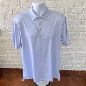 Light Blue Men's Performance Polo Shirt